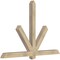 Ekena Millwork Kennewick Rough Sawn Timber Gable Bracket, Douglas Fir, 72"W x 48"H x 4"D x 4"F, 16/12 Pitch GBW072X48X0404KEN00RDF - alternate 3